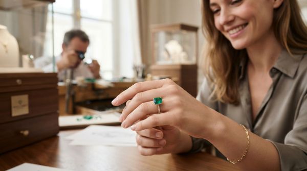 Top 5 raisons d'opter pour une bague émeraude Atelier du Diamant